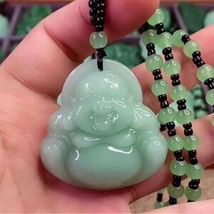 Brand new Jade Buddha necklace with chain